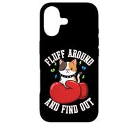 Fluff Around And Find Out - Funny Boxing Calico Cat Meme Case for iPhone 17