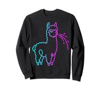 Fluff Around And Find Out Funny Fluffy Spitting Llama Sweatshirt