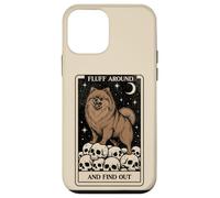 Fluff Around And Find Out - Ironic Pomeranian Tarot Meme Case for iPhone 12 mini