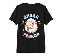 Fluff Around and Find Out Shear Terror Funny Kawaii Sheep Premium T-Shirt