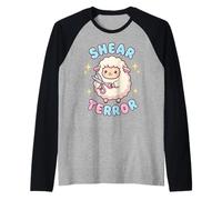 Fluff Around and Find Out Shear Terror Funny Kawaii Sheep Raglan Baseball Tee