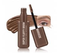Fluff Eyebrow Gel Mousse,Volumizing Tinted Eyebrow Mascara Waterproof Brow Gel,Eyebrow Tint to Fill in Eyebrows and Cover Gray Hairs(02MEDIUM BROWN)