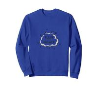 Fluff Is The Answer: Whimsical Cat Lover Sweatshirt, Adult Unisex, Royal Blue, S