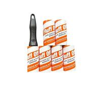 Fluff Off Lint Roller 360 Sheets With Protective Cover, 1 handle & 6 Refills. Extra Sticky Lint Roller Set for Clothes, Pet hair, Cat Hair, Dog Hair, Car seats etc.