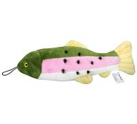 Fluff and Tuff Burt Lake Trout Durable Plush Dog Toy