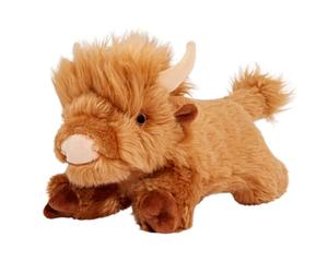 Fluff & Tuff, Shaggy the Highland Cow, Durable Plush Dog Toy