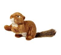 Fluff & Tuff, SQUEAKERLESS Red Squirrel, Durable Plush Dog Toy