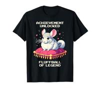 Fluffball of Legend | Chinchilla Pixel Art Retro Gaming T-Shirt