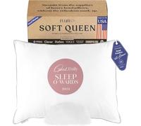 FluffCo. Down Alternative Standard/Queen Size Pillows | Luxury Hotel-Quality Cooling Pillow | Luxurious Breathable Microfiber Polyester Pillow | 300 Thread Count (Standard/Queen Size Soft - Pack of 1)