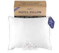 FluffCo Zen Fluff® Down Bed Pillows - Soft, Standard/Queen Size (1 Pack)