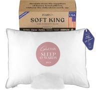 FluffCo Zen Fluff Pillows - Down Alternative King Size Pillow - Bed Pillow for Sleeping Made in USA - Luxury Hotel-Quality Pillow - 100% Cotton 300 T