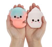 Fluffie Stuffiez Axolotl & Ice Cream Minis - Collectible Feature Plush, Surprise Reveal Unboxing - Soft and Squishy Tactile Play, Fidget DIY - Suitable for Kids Ages 4+ and Collectors