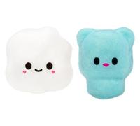 Fluffie Stuffiez Minis - Gummy Bear and Popcorn - Soft and Squeezable Mini Collectibles - Surprising Reveal - Tactile Game and Fidget DIY - For Children from 4 Years