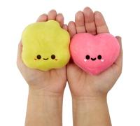 Fluffie Stuffiez Minis - Heart Shaped Popcorn and Candy - Soft Mini Collectibles to Squeeze - Surprise Unveiling - Touch and DIY Game - for Kids 4 Years and Up