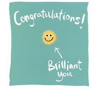 Fluffies Congratulations Card - Brilliant You! Bright Yellow Sun - From the Range (LL-IFL008)