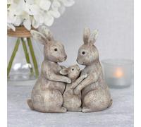 Fluffle Bunny Family Ornament With Mini Sentiment Card