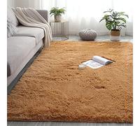 Fluffy 80x180cm Living Room Rug Extra Large Modern Luxury Rug Indoor Rug Water Absorbent for Room Decor Kitchen Children Rooms Rugs, Light Brown