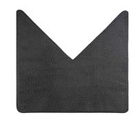 fluffy® Bath Mat for Corner Showers, made of Chenille, with Non-Slip Bottom (V-Shape | Inner Dimensions 45 x 45 cm, Anthracite)