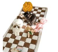 Fluffy Bedroom Rug Mat, 27.3 * 58.5 Inch Rugs for Bedroom, Floor Cover Bedside Mats Steamed Bread Mould, Comfortable Plush Bed Mat,Thick Bedroom Rug for Bedroom, Bed, v