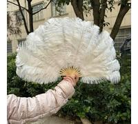 Fluffy Big Ostrich Feathers Fans 70CM 100CM 130CM Handheld Feathers Fans for Carnival Belly Dancer Opera Performance Accessories-70cm_a-100CM 2PCS