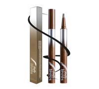 Fluffy Brows Waterproof Eyebrow Pencil With Angled Brush For Natural Definition - Long-Lasting Smudge-Proof Brow Pen For Realistic Hair-Like Strokes And Everyday Makeup Use