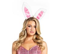 Leg Avenue A281122002 Halloween Costume Plush Bunny Ears-White, Cartoon, One Size