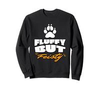 Fluffy but Feisty Funny Gay Bear Pride Design Sweatshirt