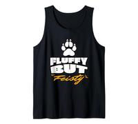 Fluffy but Feisty Funny Gay Bear Pride Design Tank Top