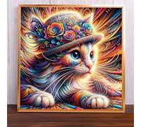 Fluffy Cat 200 Piece Jigsaw Puzzles for Adults and Kids, Impossible Puzzle, Jigsaws 200 pieces for adults Gifts, Difficult jigsaw puzzles for The Whole Family