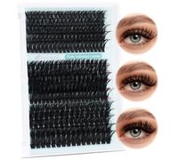 Fluffy Cluster Lashes 275Pcs Individual Eyelashes Cluster 60D+80D+100D D Curl Eyelash Individuals 10-18mm Thick Lash Clusters DIY Eyelash Extensions by Obeyalash