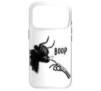 Fluffy Cow Boop Skeleton Hand Halloween Highland Cow Bison Case for iPhone 17 Pro