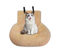 Fluffy Dog Bed - Dog Car Seat | Booster Dog Car Seat | Soft Puppy Car Seat | No Slip | Detachable Design | Ac