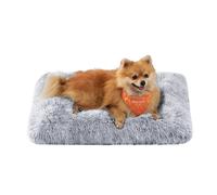 Fluffy Dog Bed, Grey Ombré / 65 x 45 x 10 cm (L x W x H)