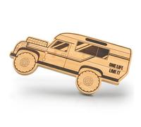 Fluffy Dreams Chopping Board Breakfast Board Camper Vanlife Bamboo Chopping Board Wooden Board Retro Off-Road Vehicle Shape 4x4 Off-Road Chopping Board Outdoor Leisure Adventure Gift Size Approx. 32 x
