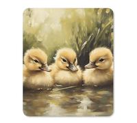 Fluffy Ducklings Ducks Desk Mat Washable Mousepad With Stitched Edges Mouse Pad For Travel Studying Work 25X30Cm