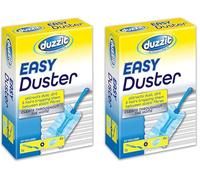 Easy Duster Kit | Fluffy Dusters Refills| Duster Refill | Disposable Duster | Fast Dust Removal | Duster kit 2 Handle + 8 Refills