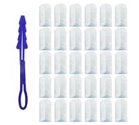 Fluffy Duster Refills 30 PCS, Dust Magnet Refill for Flash, Dust Magnet Refills with 1 Folding Handle Compatible with Flash Pledge and Swiffer Dusters for Blinds PC Keyboard Office Desk Dresser