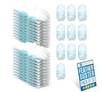 Fluffy Duster Refills, Pack of 30 Dust Magnet Refills Dusters for Cleaning Compatible with Flash, Pledge & Swiffer Dusters - Effectively Entrap Dust, Dirt, and Hair with Ease