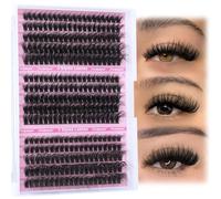 Fluffy Eyelash Clusters Thick Eyelash Extensions 10-18mm Lash Clusters Individual Lash Extensions DIY Clusters Lashes Extension at Home by Focipeysa (300pcs-70P+80P+90P 10-18mm)