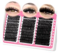 Fluffy Eyelash Hangers 60D 80D 100D Mixed Individual Eyelash Clusters Luxury Versatile 12-18mm Thick Volume Cluster Eyelash Extension Waterproof D Curl DIY Artificial