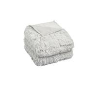 Fluffy Fleece Sensory Sleep Therapy Weighted Blanket 150 x 200 cm 8kg OHS Silver One Size