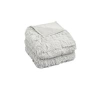 Fluffy Fleece Weighted Blanket Sensory Throw, 125 x 180cm - 6kg OHS Silver 125cm x 180cm