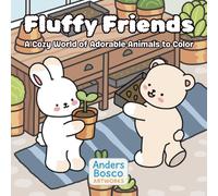 Fluffy Friends: A Cozy World of Adorable Animals to Color