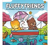Fluffy Friends: A Lovely Coloring Book for Adults and Teens Featuring Charming Animal Characters for Relaxation