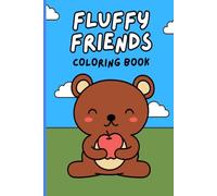 Fluffy Friends Kids Colouring Book