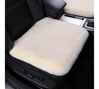 Fluffy Fur Car Front Seat Cover Pad, Universal Non-slip Car Seat Cushion, Luxury Winter Thickenes Plush Car Seat Cushion Set, Soft Warm Car Seat Cover Fur for Auto Interior Accessories (White)