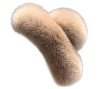 Fluffy Hair Clips 5.1 Inch Large Strong Hold Fuzzy Claw Clip for Thick Hair, Nonslip Winter Half Bun Hairpins Hair Jaw Clips present for Women Khaki,Fuzzy Hair Clips