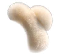 Fluffy Hair Clips 5.1 Inch Large Strong Hold Fuzzy Claw Clip for Thick Hair, Nonslip Winter Half Bun Hairpins Hair Jaw Clips present for Women Beige,Fuzzy Hair Clips