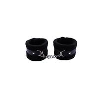 Fluffy Handcuff Bracelet Soft Plush Leg Cuff Wrist Adjustable Binding Cuff Bracelets Cosplay Yoga Jewelry for Women Men Lover Couple, Metal Fur, no gemstone