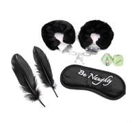 Fluffy Handcuffs Feather Tickler Riding Crop Satin Eye Mask Cover Blindfold Sex Dice Ankle Wrist Cuffs Eye Patch Role Play Toys Adult for BDSM Couples